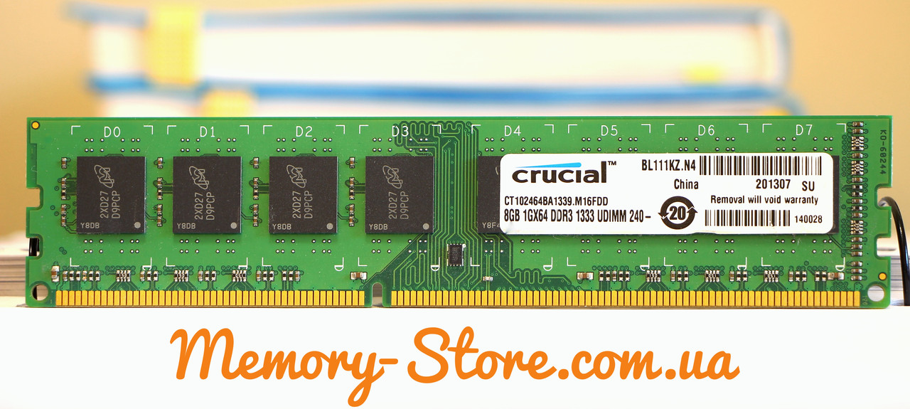 Оперативна пам'ять для ПК DDR3 8Gb PC3-10600 1333MHz Intel і AMD, б/в