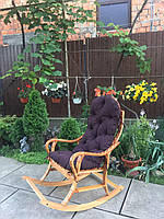 Крісло гойдалка Принцеса-2 розбірне суцільне плетіння сидіння без матрацика
