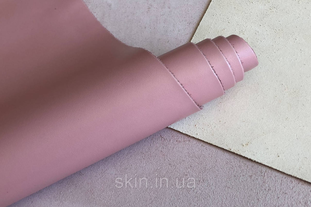 Натуральная кожа, толщина - 1.5 мм, цвет - розовый (пудра), артикул СК 2150 - фото 1 - id-p537036381