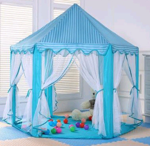 Палатка детская игровая голубая KRUZZEL 6105 - фото 4 - id-p924730278