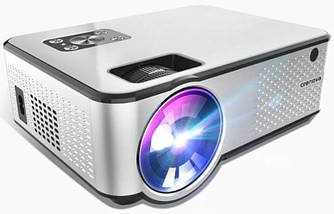 Домашній проектор мультимедійний портативний MHZ Crenova LF1S з Wi-Fi і пультом дистанційного керування, сріблястий