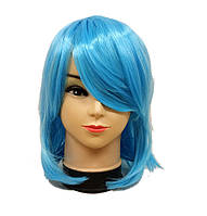Парик женский каре голубой аниме косплей cosplay (3639)