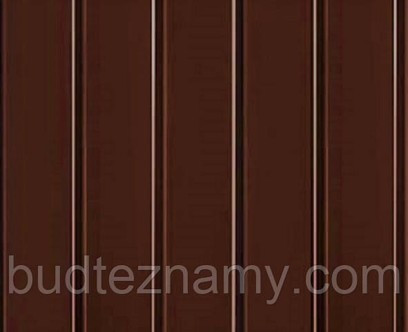 Вагонка ПВХ (пластикова) Шоколад (Коричнева).
