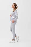 Спортивний костюм для вагітних і годування 2085(1913) 1360 сірий M, фото 4