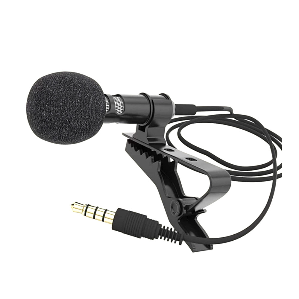 Микрофон петличный для записи звука Петличка блогерская для ПК андроид с клипсой jack 3.5 мм - фото 1 - id-p1242747308