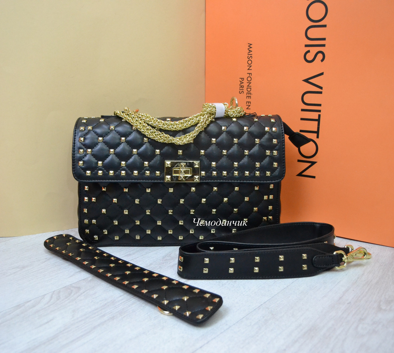 Жіноча сумка Valentino Валентино чорна велика, сумка на плече,сумка vltn, брендові жіночі сумки