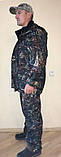 Костюм для риболовлі непромокаючий мембранний, не шарудить (камуфляж "темний Ліс"), фото 7