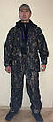 Костюм великого розміру для риболовлі непромокаючий мембранний, не шарудить (камуфляж "темний Ліс")