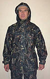 Костюм для риболовлі непромокаючий мембранний, не шарудить (камуфляж "темний Ліс"), фото 3