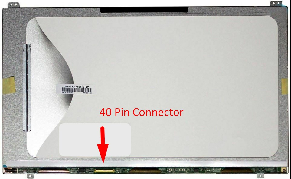 Матриця для ноутбука 15.6 LTN156AT19 Led Slim 1366x768 40pin lvds роз'єм зліва внизу б/в, фото 1