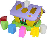 Развивающая детская игрушка-сортер "Детский садовый домик" (в сетке) Polesie, фиолетовый
