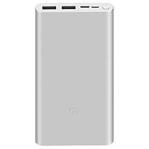 Повербанк 10000 mAh, Xiaomi Mi Power Bank 3 New сріблястий, павербанк сяоми, ксиоми, ксяоми, фото 2