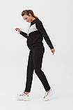 Теплий спортивний костюм для вагітних і годування 2005(6) 1405, чорний M, фото 3