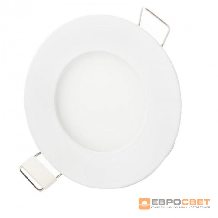 Світильник точковий вбудований 3W круглий LED-R-90-3 6400 К, фото 1