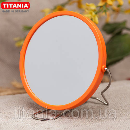 Зеркало косметическое круглое на подставке D-13см двухстороннее с ...