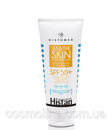 Крем сонцезахисний Histomer Histan Sensitive skin active protection SPF 50+ 200 мл