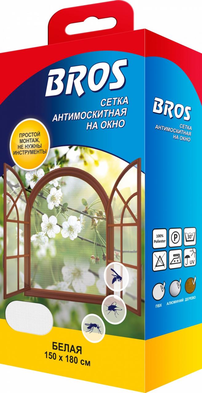 Сітка антимоскітна на вікно 150 х 180 см Bros Польща, фото 1