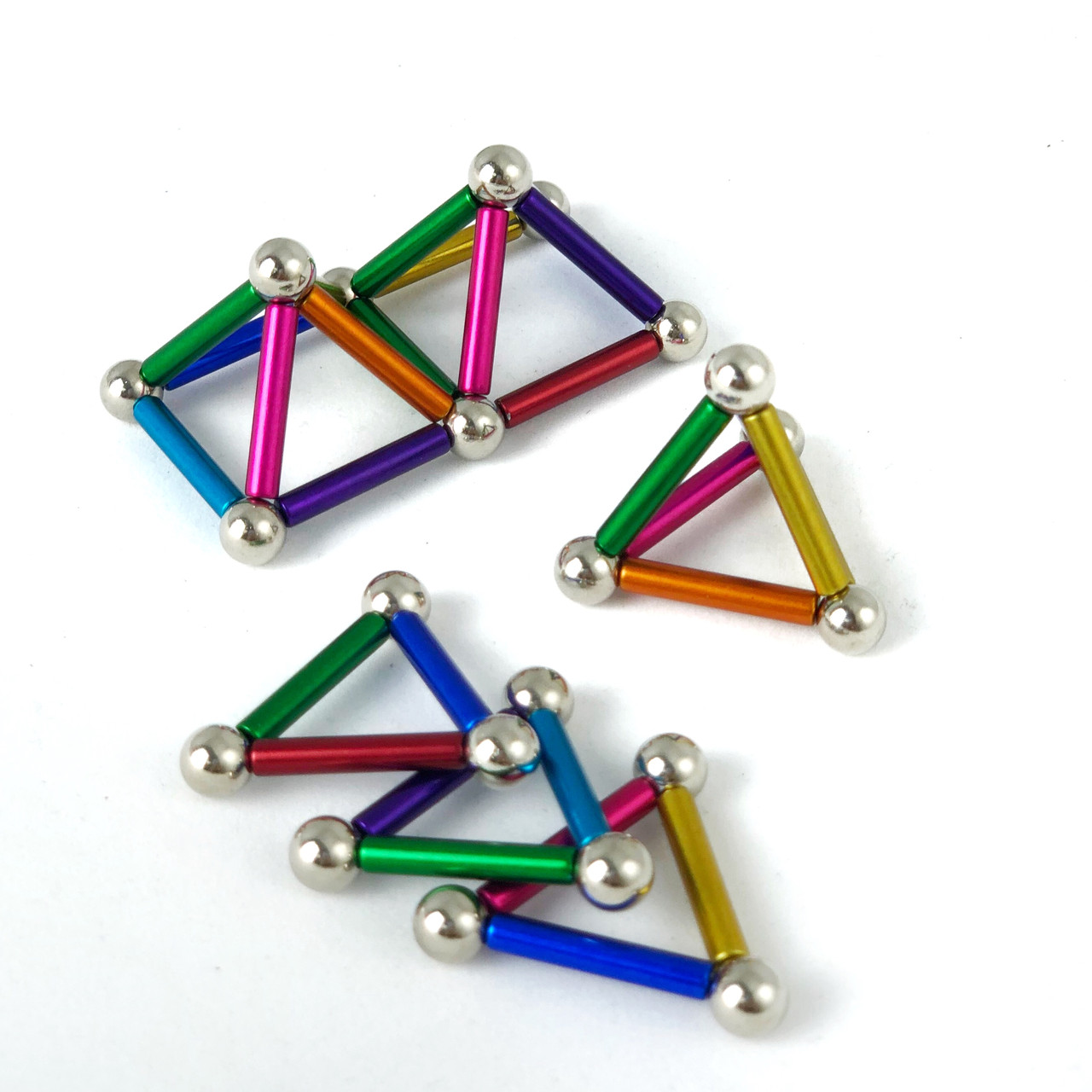 Магнітний конструктор Neo 36 паличок і 27 кульок Різнобарвний, фото 1