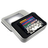 Магнітний конструктор Neo 36 паличок і 27 кульок Різнобарвний, фото 6