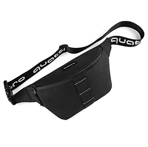 Сумка на пояс Audi quattro Hip Bag, Unisex, black, артикул 3151900600