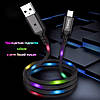 USB кабель з підсвічуванням Kaku KSC-114 USB - Type-C 1m - Gray, фото 2