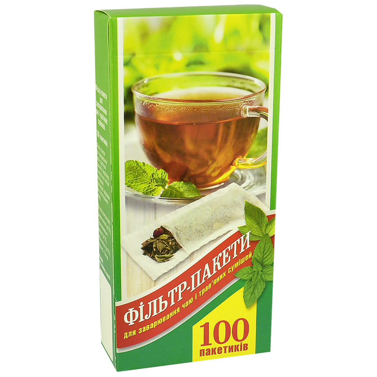 Фільтр пакети для чаю ХL під чайник 100 шт.