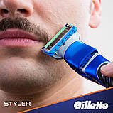 Подарунковий набір Gillette Fusion ProGlide Styler (1 касета ProGlide Power + 3 насадки + підставка) 01481, фото 10
