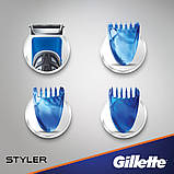 Подарунковий набір Gillette Fusion ProGlide Styler (1 касета ProGlide Power + 3 насадки + підставка) 01481, фото 5