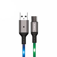 USB кабель с подсветкой Kaku KSC-114 USB - Micro USB 1m - Grey