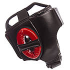 Шолом боксерський відкритий Zelart 1349 розмір M Black-Red, фото 3