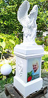 Пам'ятник Ангел полімерний на колоні 6