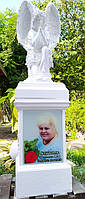 Пам'ятник Ангел полімерний на колоні 7