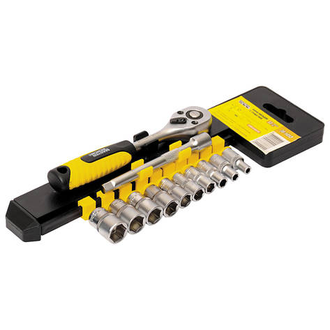 Набір інструментів 1/4" 4-13 мм 12 предметів MASTERTOOL 78-1412, фото 1