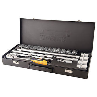 Набір інструментів 1/2" 10-32 мм 24 предмета MASTERTOOL 78-4124, фото 1