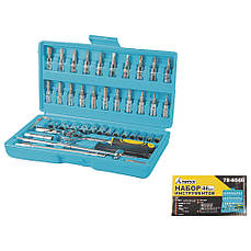 Набір інструментів 1/4" 46 предметів ТИТУЛ 78-6046