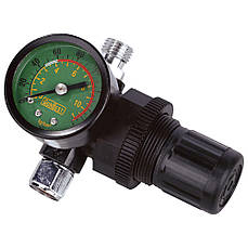 Редуктор з манометром для фарбопульта 0-12 бар 1/4" MASTERTOOL 80-8918