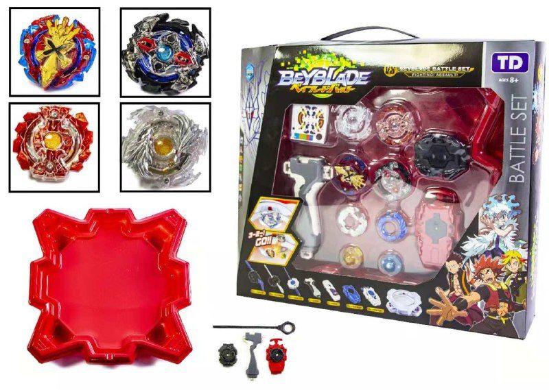 Набір Бейблейд BeyBlade 5 в 1 (4 води + 2 запуски) арена із пастками, фото 1