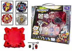 Набір Бейблейд BeyBlade 5 в 1 (4 води + 2 запуски) арена із пастками