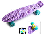 Пластборд Penny Board Ліловий зі світними колесами, фото 6