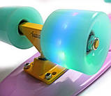 Пластборд Penny Board Ліловий зі світними колесами, фото 9