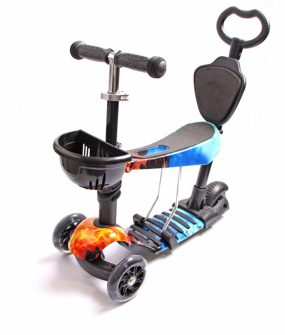 Самокат Scooter 5 в 1 Лід і вогонь 🔥. Всі колеса світяться!