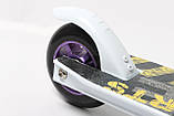 Трюковий самокат Scale Sports Extreme. Підшипники Abec-9. Білий колір, фото 4