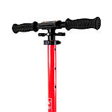 Двоколісний самокат Scale Sports SS-15 складний, із задніми ножними гальмами. Чорно-червоний, фото 7