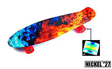 Penny Board Nickel 27" "Fire and Ice" Світяться колеса.