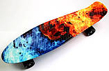 Пенніборд Penny Board Nickel 27" "Вогонь і лід", фото 4