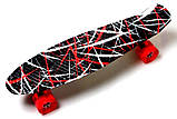 Penny Board "Red design" Світяться колеса!, фото 3