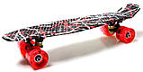 Penny Board "Red design" Світяться колеса!, фото 6