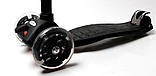 Дитячий самокат MAXI. Чорний колір, фото 3