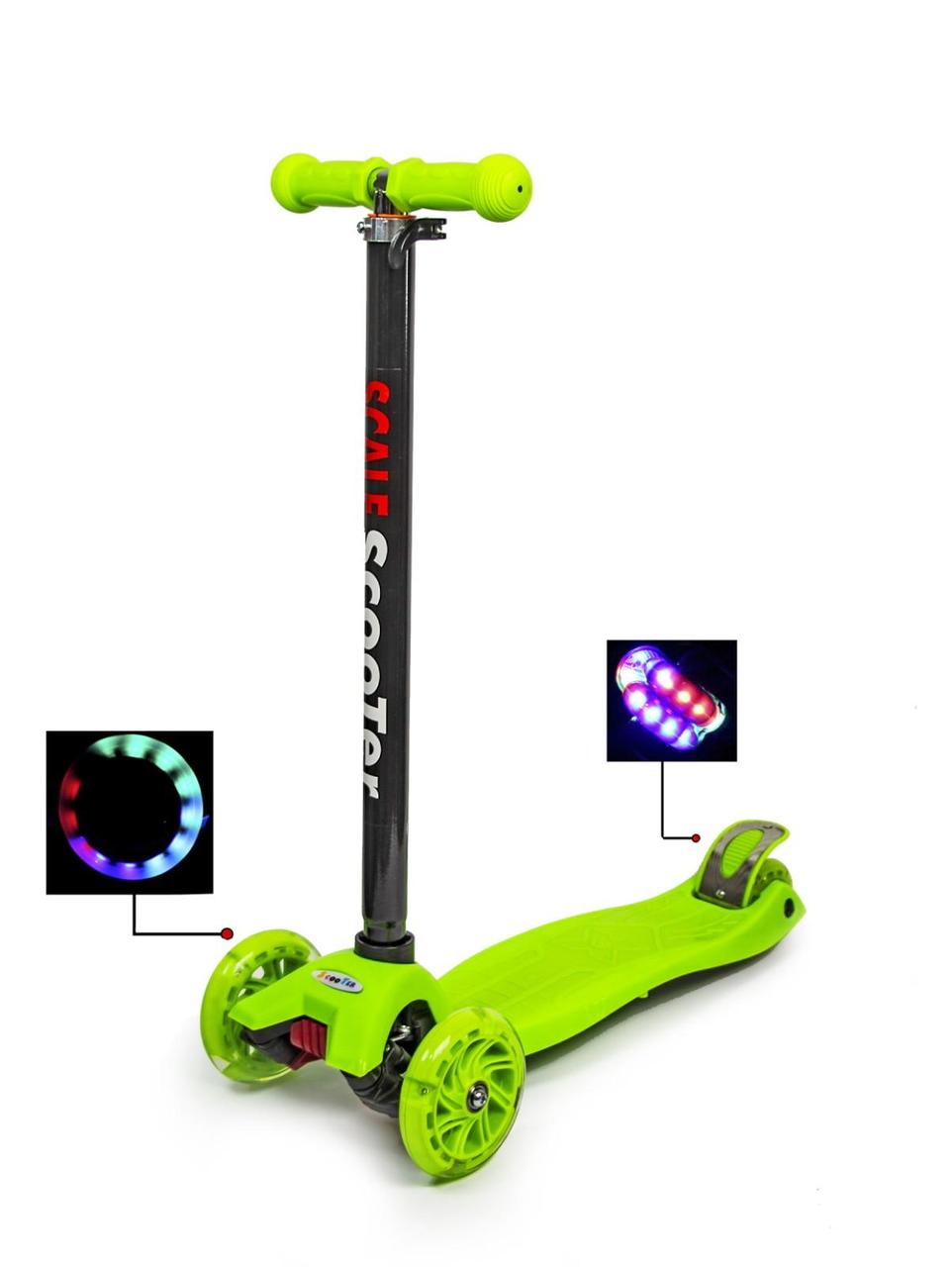 Дитячий самокат MAXI. Green, фото 1