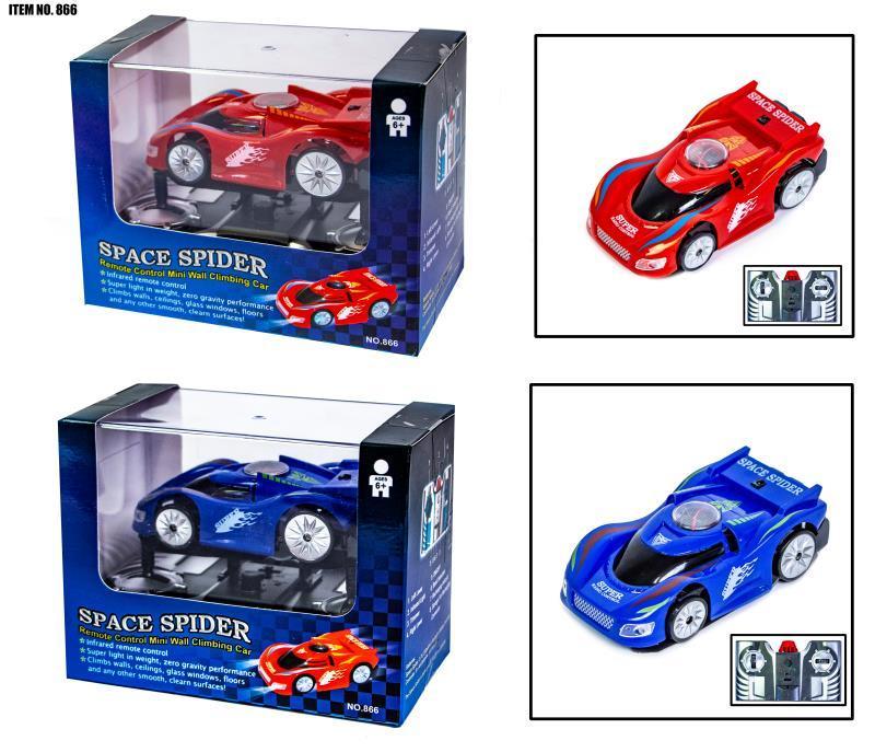 Антигравітаційна машинка Space Spider, їздить по стінах, 2 кольори